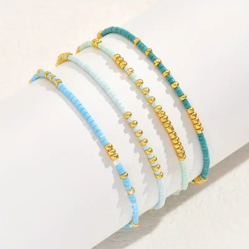 Mia | Zestaw Bransoletek Boho z Korali