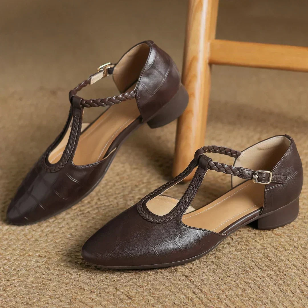 Hania | Eleganckie Skórzane Baleriny