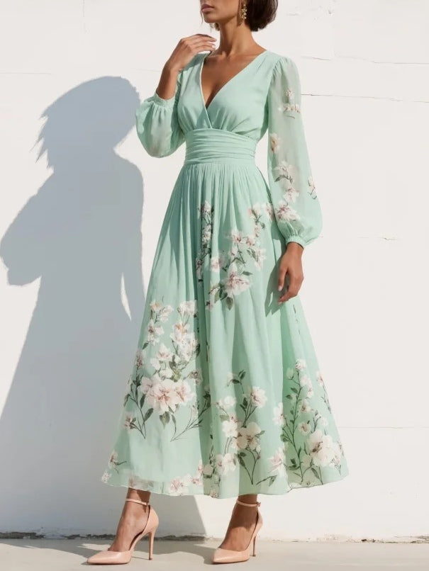 Dabrowska | Sukienka Puff Sleeve Midi