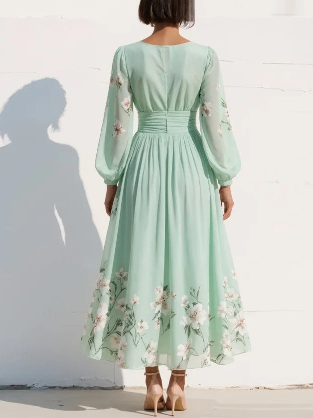 Dabrowska | Sukienka Puff Sleeve Midi