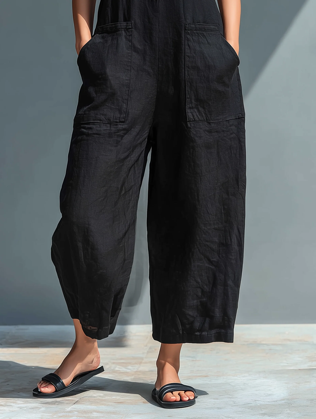 Lotte | Minimalistyczny Kombinezon Bez Rękawów