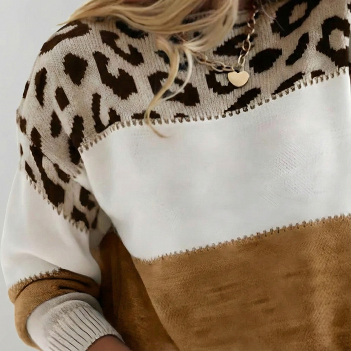 Magda | Casualowy Sweter z Nadrukiem