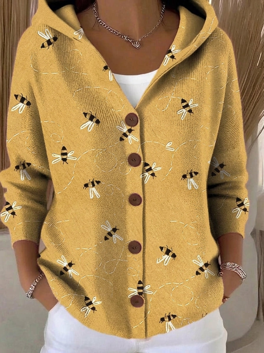 Paloma | Wzorzysty Sweter z Kapturem