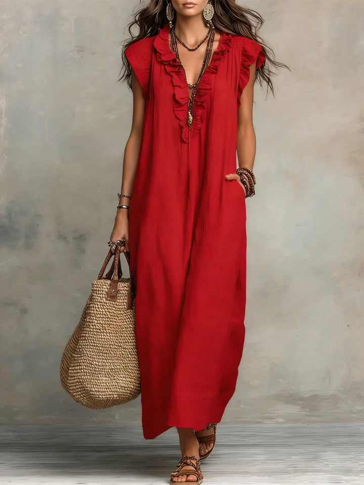 Kamelia | Długa Sukienka Boho.