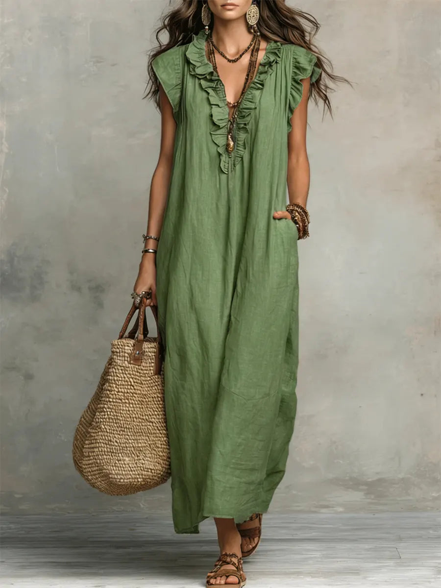 Kamelia | Długa Sukienka Boho.