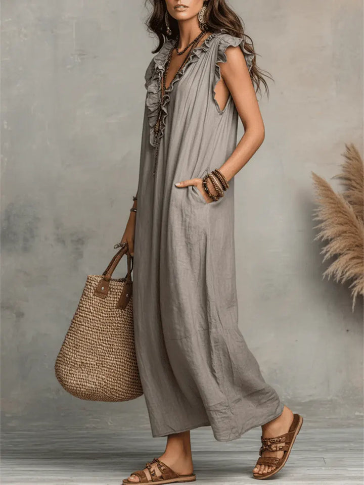 Kamelia | Długa Sukienka Boho.