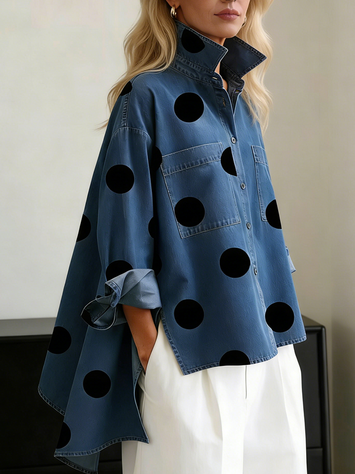 Agata | Koszula Oversize w Groszki