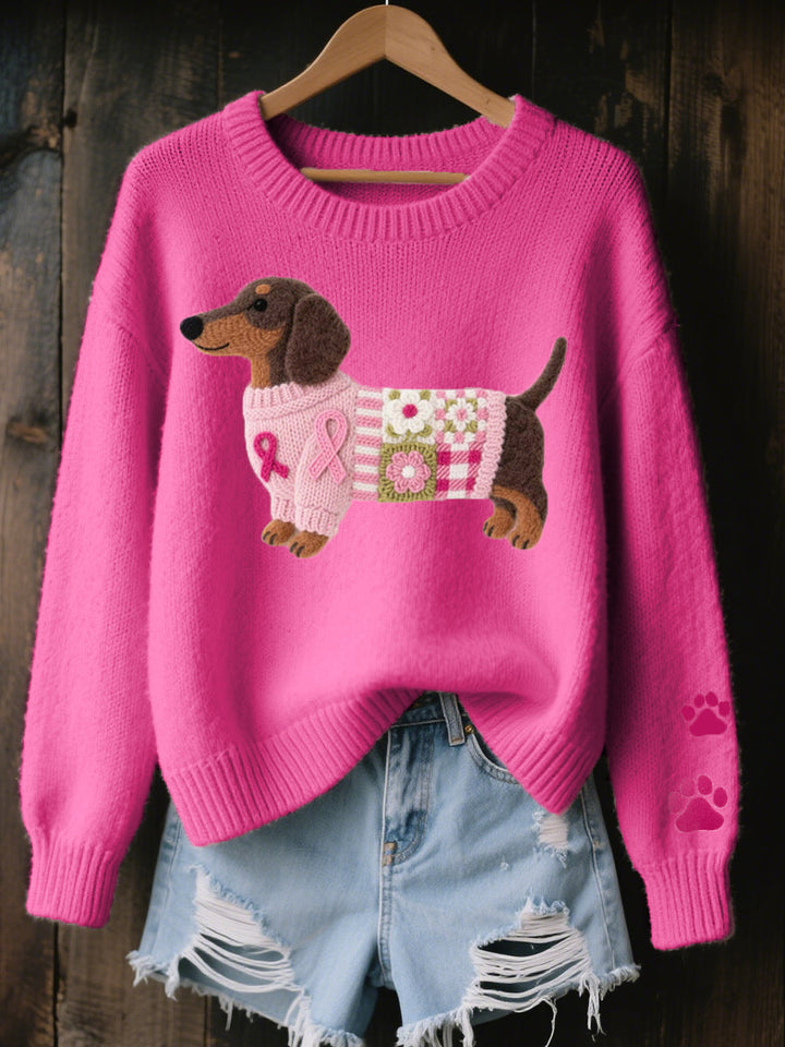 Zofia | Sweter z jamnikiem