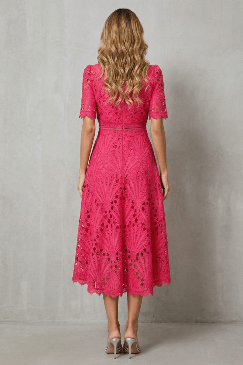 Susana™ | Elegancka Koronkowa Sukienka Midi